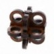 Fa intelligencia játék Kong Ming Lock szemüveg Lock puzzle 3D agy teaser T4X1