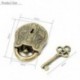 Szüreti fém öntött God Lock Key Puzzle játék Iq &amp  Eq Mind Brain Teaser Leves Játék X9X2