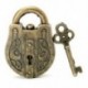 Szüreti fém öntött God Lock Key Puzzle játék Iq &amp  Eq Mind Brain Teaser Leves Játék X9X2