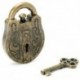 Szüreti fém öntött God Lock Key Puzzle játék Iq &amp  Eq Mind Brain Teaser Leves Játék X9X2