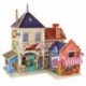 5X (3D-s fa kézzel készített DIY sztereo kirakós játék puzzle táblák gyerekeknek D9L3 puzzle játék