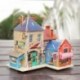 5X (3D-s fa kézzel készített DIY sztereo kirakós játék puzzle táblák gyerekeknek D9L3 puzzle játék