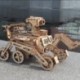 4X (Robotime lakberendezési figura, diy, fa miniatűr, kíváncsiság, Rover Solar R9P9