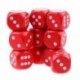 piros - 10 hatoldalas D6 kocka társasjátékokhoz, fából Q3J7