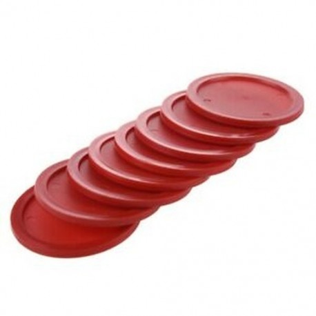 1X (Red Air Hockey szett (8 db. 63 mm Air Hockey Puck) U1S6)