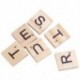 2X (100x fa ábécé csempe fekete betűk és számok Scrabble Kid Chil H5V6