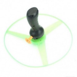 Világításhoz forgó top villogó repülő csészealj LED műanyag gyerekeknek UFO centrifuga játék Q2H7