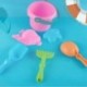 2X (nyári gyermekjáték TPE Sandbeach Kids Beach Castle vödör lapát S D6T3