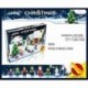 2X (JJRC1002 Christmas Village Mikulás fa ló vicces épületblokk B7L6