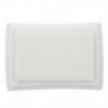7,2 x 5,2 x 2,1 cm-es tanárbélyegző és Pad-játék - fehér W3L2