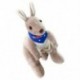 3X (édes kenguru kitömött állati puha plüss játék baba gyerekeknek (kék) K5K5)