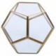 3X (üveg Pentagon geometriai terrárium tartály ablakpárkány dekoráció virág Po C1B3