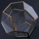 3X (üveg Pentagon geometriai terrárium tartály ablakpárkány dekoráció virág Po C1B3