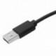 1X (csere USB szinkron töltő kábel a PS3 vezérlőhöz, fekete Q6I3)