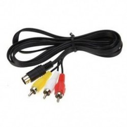 Tartós 1.8M 9 tűs audio-video AV kábel a Sega Genesis 2 3 A / V RCA C F7P2 készülékhez