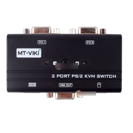2 Port PS/2 Manual VGA KVM Switch Box egér billenytűzethez Monitor Computer