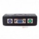 2 Port PS/2 Manual VGA KVM Switch Box egér billenytűzethez Monitor Computer