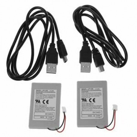 Új 2X csereakkumulátor a SONY PS3 vezérlőhöz   E7G7 USB töltő kábel