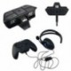 1X (Fekete sztereó fülhallgató adapter fülhallgató audio adapter fejhallgató konverter F O9M5
