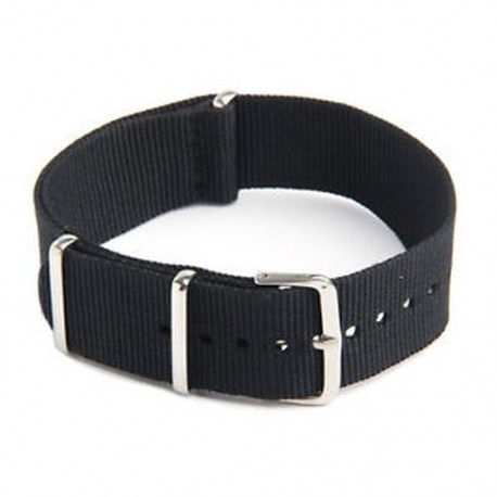 Óraszalag katonai hadsereg Nylon vászon divers D10 G10 Férfi szín: fekete Wi Y6U2