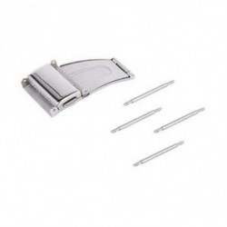 18 mm-es rozsdamentes acél dupla összecsukható csat csat a BT Q6E6 óraszalag hevederéhez