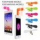 Divatos 2 az 1-ben Mini hordozható USB ventilátor Elektromos léghűtő ventilátor iPhone Samsung