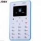 AIEK X6 Ultra vékony OLED Mini GSM Bluetooth kártya mobiltelefon