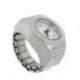 2X (Ring Watch Quartz ezüst ötvözetű gömb nőknek Dame S6L4)