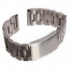 Rozsdamentes acél óraszíj, 20 mm-es karóra, sávos óra sáv, fém sáv, ezüst M2E9