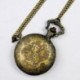 6X (antik trend antik zsebóra, nagy, 12 zodiákus üreges retro zseb w442