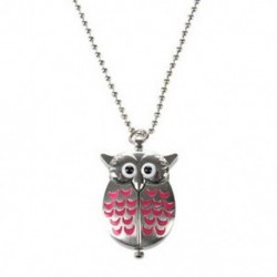 20x (aranyos mini bagoly zsebóra NeckLace - ezüst és P R2O7