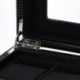 3X (6 mesh Pu szénszálas bőr karóra kijelző tok ékszer tároló doboz I3C6)