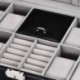 6X (2 az 1-ben 8 Watch Box rács   3 hibrid hálószekrény tárolódoboz luxus ékszerek G6D7