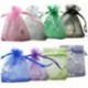 25x Organza ékszer esküvői ajándék táska 7x9cm / 3x4 hüvelykes színű Y9Z8