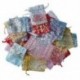 25x Organza ékszer esküvői ajándék táska 7x9cm / 3x4 hüvelykes színű Y9Z8