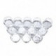 12x Mini Cake Stand Cupcake doboz Esküvői party műanyag cukorka doboz átlátszó V5I3