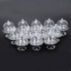 12x Mini Cake Stand Cupcake doboz Esküvői party műanyag cukorka doboz átlátszó V5I3