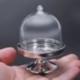 12x Mini Cake Stand Cupcake doboz Esküvői party műanyag cukorka doboz átlátszó V5I3
