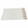 2x (50db 20X150Mm 30Ml műanyag kémcső dugóval, átlátszó esküvői kedvenc Gif K5G4
