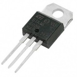 1X (5 db szilícium kétirányú tirisztorok 600V 16A SCR Triacs BTA16-600B K7U8)