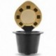 Újratölthető CAPsules hüvelyek Újrafelhasználható NesprESSo Kávé CAPsule szűrők készlet Comp L9Z5