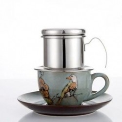 Kávéfőző rozsdamentes acél vietnami kávé Csepegtető szűrők Egy csésze Q1W6