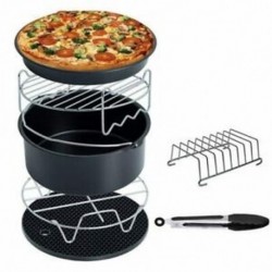2X (Air Fryer tartozékok Deep Fryer Universal, Cake Barrel, Pizza Pan, Mat, L6V9