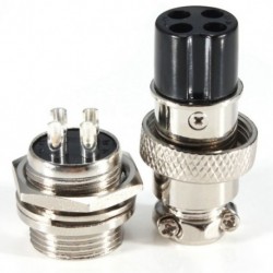 1X (M16 4Pins 400V csavaros típusú elektromos repülési dugaszoló csatlakozó D5J1)