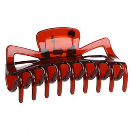 Nő barna műanyag fürdőkád hajcsipeszes karom-karom Barrette P1K1