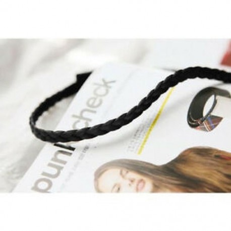 Menyasszonyi paróka fonott hajszalag fejpántos cigány (természetfekete) S6H2 L4B9 M7R4