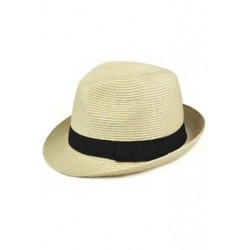 Szalmakalap Fedora - Panama Trilby stílusú, összecsiszolható, nyári napfényes férfi L A7F1