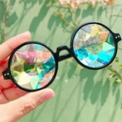 Fekete Kaleidoszkóp napszemüveg - Trendi unisex viselet - I1A8