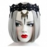 Gótikus punk stílusú szegecs Lolita tiara fekete csipke homloka fejpánt Halloween C4R3