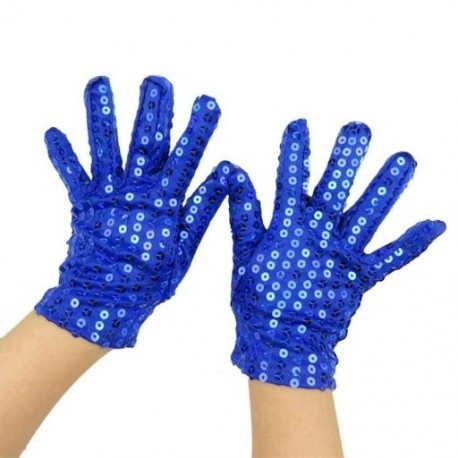 3X (női teljes ujjú flitter mutató jazz tánc kesztyű ujjatlan (kék) S6X7)